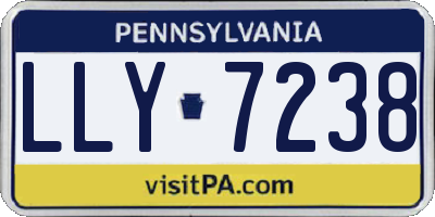 PA license plate LLY7238