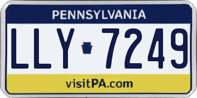 PA license plate LLY7249