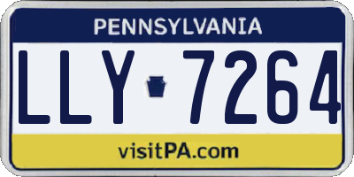 PA license plate LLY7264
