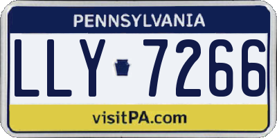 PA license plate LLY7266