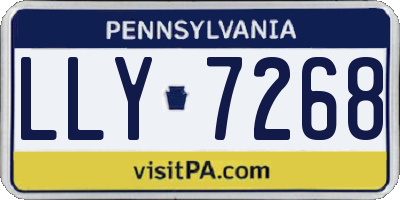 PA license plate LLY7268