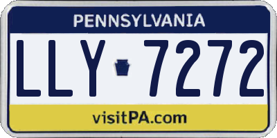 PA license plate LLY7272