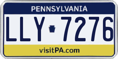 PA license plate LLY7276