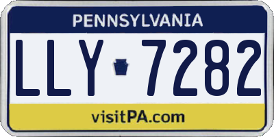 PA license plate LLY7282