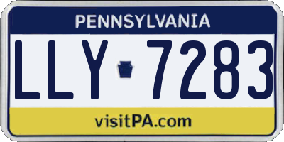PA license plate LLY7283