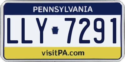 PA license plate LLY7291