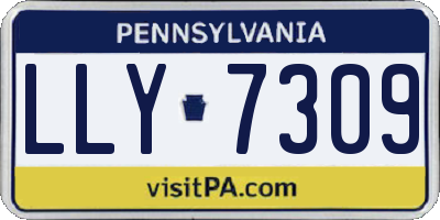 PA license plate LLY7309