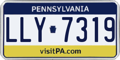 PA license plate LLY7319