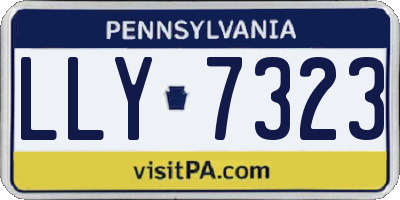 PA license plate LLY7323