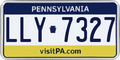 PA license plate LLY7327
