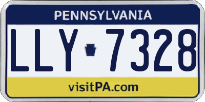 PA license plate LLY7328