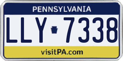 PA license plate LLY7338