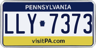 PA license plate LLY7373