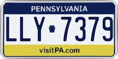 PA license plate LLY7379