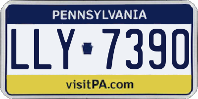 PA license plate LLY7390