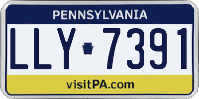 PA license plate LLY7391