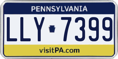 PA license plate LLY7399