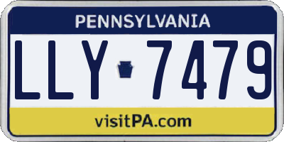 PA license plate LLY7479