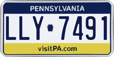 PA license plate LLY7491