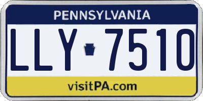 PA license plate LLY7510