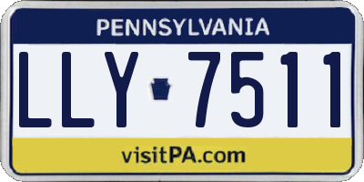 PA license plate LLY7511