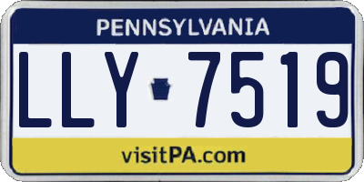 PA license plate LLY7519