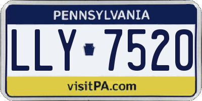 PA license plate LLY7520
