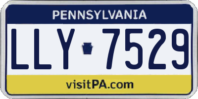 PA license plate LLY7529