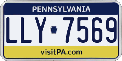 PA license plate LLY7569