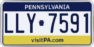 PA license plate LLY7591