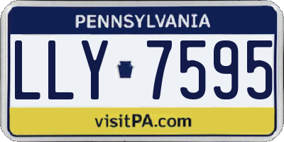 PA license plate LLY7595