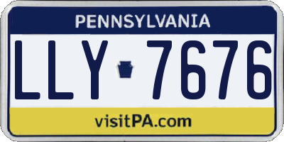 PA license plate LLY7676