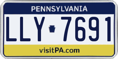 PA license plate LLY7691