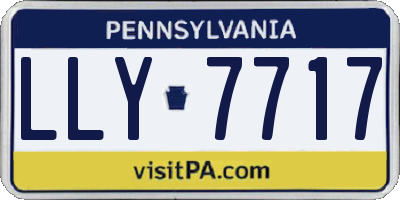 PA license plate LLY7717