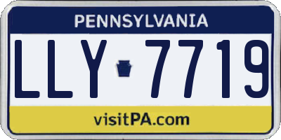 PA license plate LLY7719