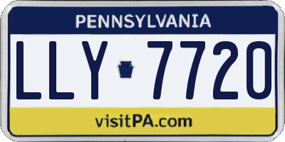 PA license plate LLY7720