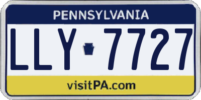 PA license plate LLY7727