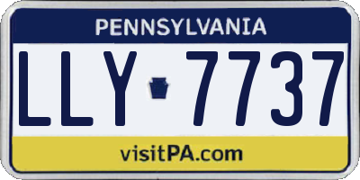 PA license plate LLY7737