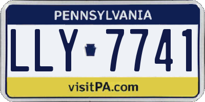 PA license plate LLY7741