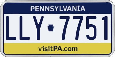 PA license plate LLY7751