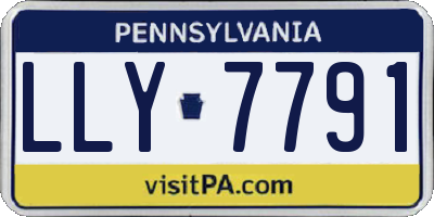 PA license plate LLY7791