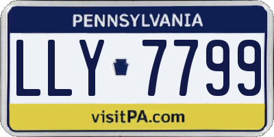 PA license plate LLY7799
