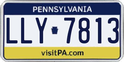 PA license plate LLY7813