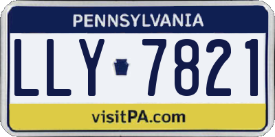 PA license plate LLY7821
