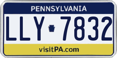 PA license plate LLY7832