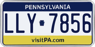 PA license plate LLY7856