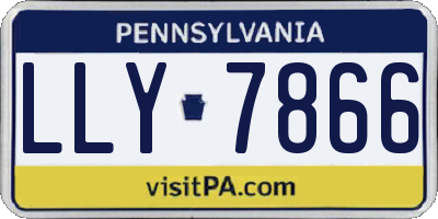 PA license plate LLY7866