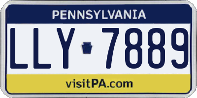 PA license plate LLY7889