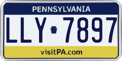 PA license plate LLY7897