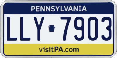 PA license plate LLY7903